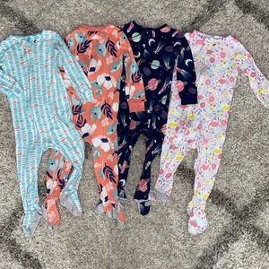 12 Month Zip Up Footie Pajama Bundle